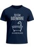 Herren T-Shirt Fasching Last Minute Kostüm Badewanne  für Faschingsmuffel Ich lass mich volllaufen Spruch Verkleidung Faschingssshirt Moonworks®preview