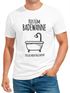 Herren T-Shirt Fasching Last Minute Kostüm Badewanne  für Faschingsmuffel Ich lass mich volllaufen Spruch Verkleidung Faschingssshirt Moonworks®preview