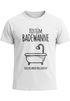 Herren T-Shirt Fasching Last Minute Kostüm Badewanne  für Faschingsmuffel Ich lass mich volllaufen Spruch Verkleidung Faschingssshirt Moonworks®preview