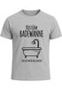 Herren T-Shirt Fasching Last Minute Kostüm Badewanne  für Faschingsmuffel Ich lass mich volllaufen Spruch Verkleidung Faschingssshirt Moonworks®preview