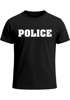 Herren T-Shirt Fasching Police Polizei Faschings-Shirt Kostüm Last Minute Verkleidung Karneval Fun-Shirt Moonworks®preview
