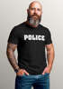 Herren T-Shirt Fasching Police Polizei Faschings-Shirt Kostüm Verkleidung Karneval Fun-Shirt Moonworks®preview