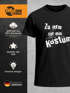 Herren T-Shirt Fasching Zu arm für ein Kostüm Fun-Shirt Faschings-Shirt Moonworks®preview