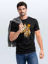 Herren T-Shirt Fashion Polygon Print Luchs Wald Tiere Outdoor Motiv Aufdruck Streetstyle Neverless®preview