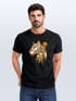 Herren T-Shirt Fashion Polygon Print Luchs Wald Tiere Outdoor Motiv Aufdruck Streetstyle Neverless®preview