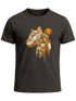 Herren T-Shirt Fashion Polygon Print Luchs Wald Tiere Outdoor Motiv Aufdruck Streetstyle Neverless®preview