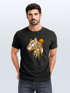 Herren T-Shirt Fashion Polygon Print Luchs Wald Tiere Outdoor Motiv Aufdruck Streetstyle Neverless®preview