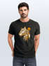 Herren T-Shirt Fashion Polygon Print Luchs Wald Tiere Outdoor Motiv Aufdruck Streetstyle Neverless®preview