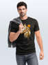 Herren T-Shirt Fashion Polygon Print Luchs Wald Tiere Outdoor Motiv Aufdruck Streetstyle Neverless®preview