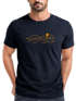 Herren T-Shirt Fashion Printshirt aus Baumwolle – Modernes Grafik-Design Outdoor Motiv Line Art Wandern Bergsteigen Neverless®preview