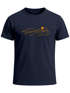 Herren T-Shirt Fashion Printshirt aus Baumwolle – Modernes Grafik-Design Outdoor Motiv Line Art Wandern Bergsteigen Neverless®preview