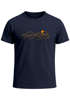 Herren T-Shirt Fashion Printshirt aus Baumwolle – Modernes Grafik-Design Outdoor Motiv Line Art Wandern Bergsteigen Neverless®preview