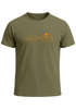 Herren T-Shirt Fashion Printshirt aus Baumwolle – Modernes Grafik-Design Outdoor Motiv Line Art Wandern Bergsteigen Neverless®preview
