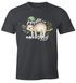 Herren T-Shirt Faultier Ich wurde positiv auf Müdigkeit getestet Sloth Fun-Shirt lustig Faulenzer Langschläfer Moonworks®preview