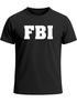 Herren T-Shirt FBI Aufdruck Faschings-Shirt Kostüm Verkleidung Karneval Fun-Shirt Moonworks®preview