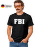 Herren T-Shirt FBI Aufdruck Faschings-Shirt Kostüm Verkleidung Karneval Fun-Shirt Moonworks®preview