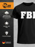 Herren T-Shirt FBI Aufdruck Faschings-Shirt Kostüm Verkleidung Karneval Fun-Shirt Moonworks®preview