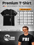 Herren T-Shirt FBI Aufdruck Faschings-Shirt Kostüm Verkleidung Karneval Fun-Shirt Moonworks®preview