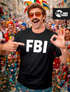 Herren T-Shirt FBI Aufdruick Fun-Shirt Faschingsshirt Kostüm Last Minute Verkleidung Karneval Moonworks®preview