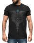 Herren T-Shirt Fenrir Wolf Vegvisir Wikinger Odin Schwert Runen Kompass nordische Mythologie Neverless®preview