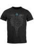 Herren T-Shirt Fenrir Wolf Vegvisir Wikinger Odin Schwert Runen Kompass nordische Mythologie Neverless®preview