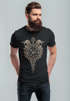 Herren T-Shirt Fenrir Wolf Vegvisir Wikinger Odin Schwert Runen Kompass nordische Mythologie Neverless®preview