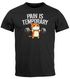 Herren T-Shirt Fitness Sport Gym Bodybuilding Katze Spruch Lustig Pain is temporary Fun-Shirt Moonworks®preview