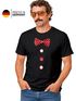 Herren T-Shirt Fliege Knöpfe Schleife Clown Fasching Fastnacht Karneval Kostüm Moonworks®preview