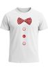 Herren T-Shirt Fliege Knöpfe Schleife Clown Fasching Fastnacht Karneval Kostüm Moonworks®preview