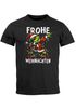 Herren T-Shirt Frohe Weihnachten Aufdruck Grinch Dab Weihnachtsshirt Männer Moonworks®preview