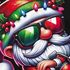 Herren T-Shirt Frohe Weihnachten Aufdruck Weihnachtsmann Santa Weihnachtsshirt Männer Moonworks®preview