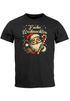 Herren T-Shirt Frohe Weihnachten Santa Claus Aufdruck XMAS Printshirt Outfit Männer Moonworks®preview
