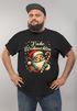 Herren T-Shirt Frohe Weihnachten Santa Claus Aufdruck XMAS Printshirt Outfit Männer Moonworks®preview