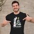 Herren T-Shirt Frohe Weihnachten Schneemann Design Aufdruck Schrift XMAS Outfit Moonworks®preview