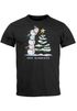 Herren T-Shirt Frohe Weihnachten Schneemann Design Aufdruck Schrift XMAS Outfit Moonworks®preview