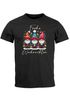Herren T-Shirt Frohe Weihnachten Wichtel Weihnachtsoutfit Männer Merry XMAS Moonworks®preview