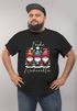 Herren T-Shirt Frohe Weihnachten Wichtel Weihnachtsoutfit Männer Merry XMAS Moonworks®preview