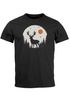 Herren T-Shirt Frontprint Hirsch Wald Outdoor Natur Wildnis Printshirt Männer Fashion Streetstyle Neverless®preview