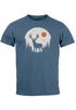 Herren T-Shirt Frontprint Hirsch Wald Outdoor Natur Wildnis Printshirt Männer Fashion Streetstyle Neverless®preview