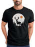 Herren T-Shirt Frontprint Hirsch Wald Outdoor Natur Wildnis Printshirt Männer Fashion Streetstyle Neverless®preview