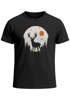 Herren T-Shirt Frontprint Hirsch Wald Outdoor Natur Wildnis Printshirt Männer Fashion Streetstyle Neverless®preview