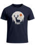 Herren T-Shirt Frontprint Hirsch Wald Outdoor Natur Wildnis Printshirt Männer Fashion Streetstyle Neverless®preview