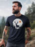 Herren T-Shirt Frontprint Hirsch Wald Outdoor Natur Wildnis Printshirt Männer Fashion Streetstyle Neverless®preview