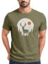 Herren T-Shirt Frontprint Hirsch Wald Outdoor Natur Wildnis Printshirt Männer Fashion Streetstyle Neverless®preview