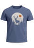 Herren T-Shirt Frontprint Hirsch Wald Outdoor Natur Wildnis Printshirt Männer Fashion Streetstyle Neverless®preview
