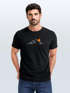 Herren T-Shirt Frontprint Line-Art Berge Wandern Natur Outdoor Fashion Streetstyle Neverless®preview