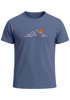Herren T-Shirt Frontprint Line-Art Berge Wandern Natur Outdoor Fashion Streetstyle Neverless®preview
