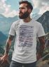 Herren T-Shirt Frontprint Minimalismus Wellen Meer Aufdruck Printshirt Sommer Fashion Streetstyle Neverless®preview