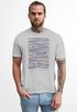 Herren T-Shirt Frontprint Minimalismus Wellen Meer Aufdruck Printshirt Sommer Fashion Streetstyle Neverless®preview