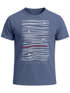 Herren T-Shirt Frontprint Minimalismus Wellen Meer Aufdruck Printshirt Sommer Fashion Streetstyle Neverless®preview